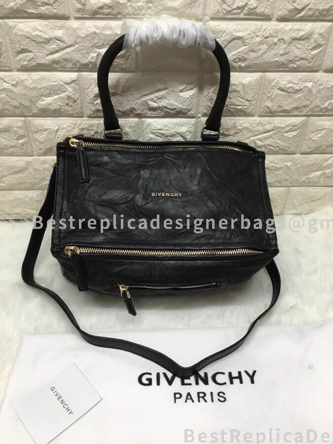 Givenchy Small Pandora Bag In Aged Leather Black GHW 1-28608